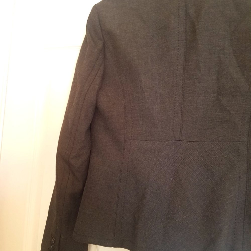 Ann Taylor Loft Gray Blazer Size 6 New Condition - Picture 8 of 8